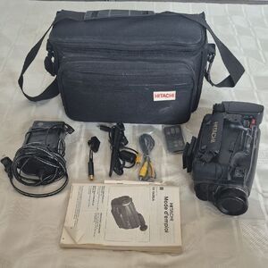 Hitachi Black Video Camcorder with Accessories